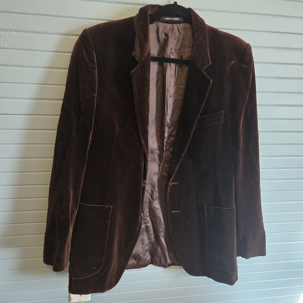 Brown Velvet Blazer 40 (Medium)